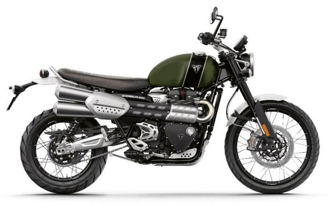 2023 Triumph Scrambler 1200 XC Matte Khaki Green Matte Jet Black