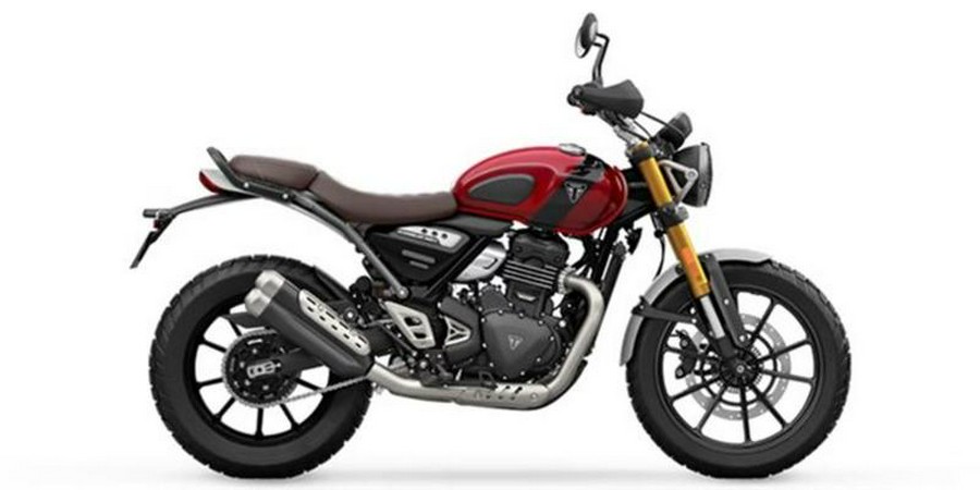 2024 Triumph Scrambler 400 X Matte Khaki Green / Fusion White