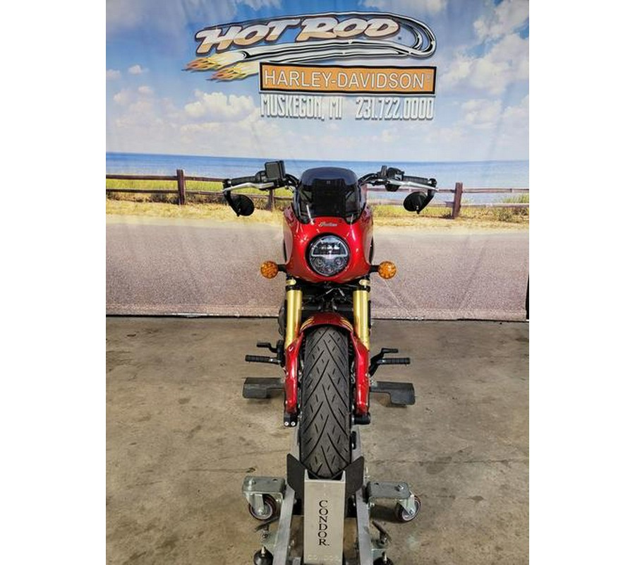 2025 Indian Motorcycle® 101 Scout® Sunset Red Metallic with Graphics