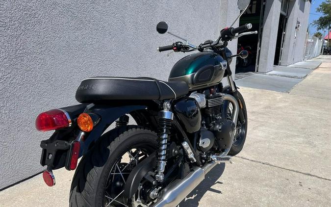 2024 Triumph Bonneville T100 Competition GreenIronstone