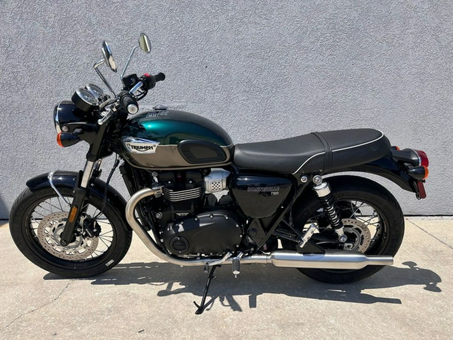 2024 Triumph Bonneville T100 Competition GreenIronstone