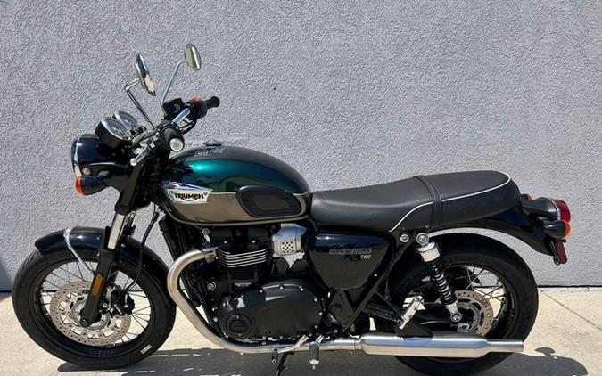 2024 Triumph Bonneville T100 Competition GreenIronstone