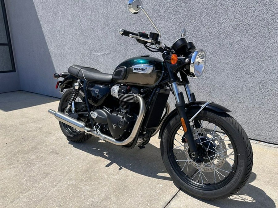 2024 Triumph Bonneville T100 Competition GreenIronstone