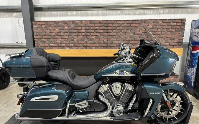 2026 Indian Motorcycle® Pursuit® Limited 112 w/PowerBand Audio Cascade Green with Black Metallic