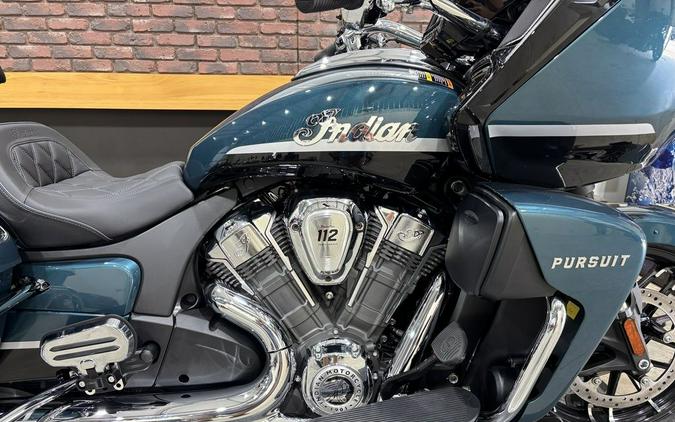 2026 Indian Motorcycle® Pursuit® Limited 112 w/PowerBand Audio Cascade Green with Black Metallic