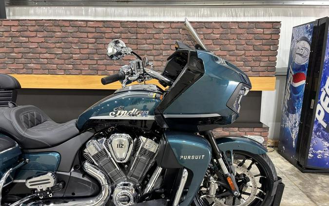 2026 Indian Motorcycle® Pursuit® Limited 112 w/PowerBand Audio Cascade Green with Black Metallic