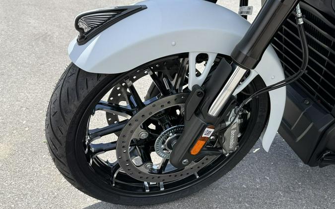 2025 Indian Motorcycle® Chieftain® PowerPlus Dark Horse® 112 w/PowerBand Ghost White Metallic Smoke