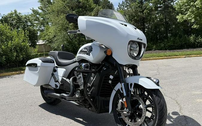 2025 Indian Motorcycle® Chieftain® PowerPlus Dark Horse® 112 w/PowerBand Ghost White Metallic Smoke