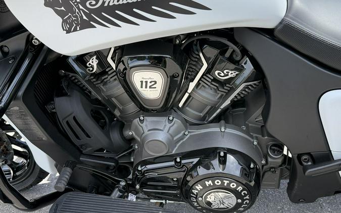 2025 Indian Motorcycle® Chieftain® PowerPlus Dark Horse® 112 w/PowerBand Ghost White Metallic Smoke