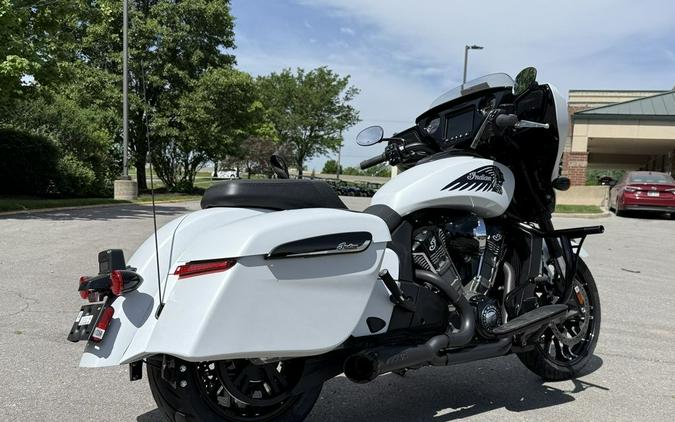 2025 Indian Motorcycle® Chieftain® PowerPlus Dark Horse® 112 w/PowerBand Ghost White Metallic Smoke