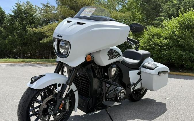 2025 Indian Motorcycle® Chieftain® PowerPlus Dark Horse® 112 w/PowerBand Ghost White Metallic Smoke