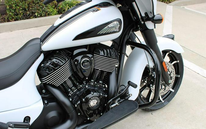 2024 Indian Motorcycle® Chieftain® Dark Horse® Ghost White Metallic Smoke