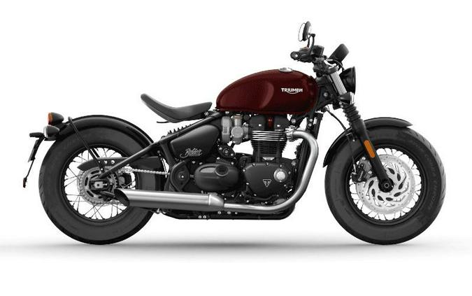 2022 Triumph Bonneville Bobber Cordovan Red