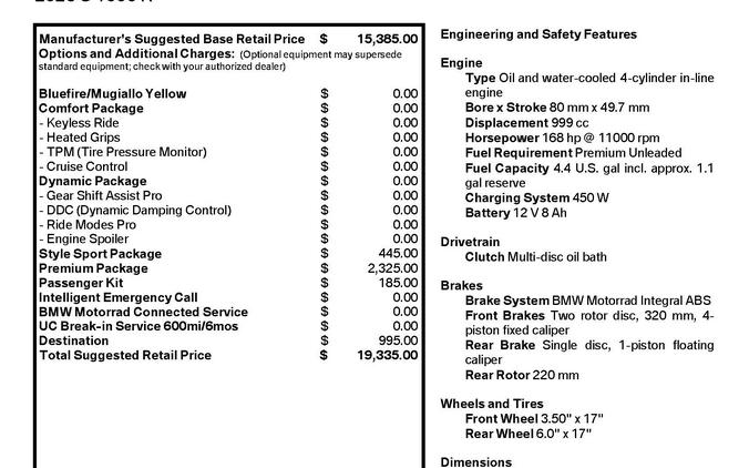 2026 BMW S 1000 R
