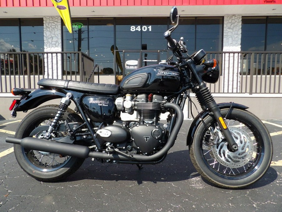 2022 Triumph Bonneville T120 Black Jet Black