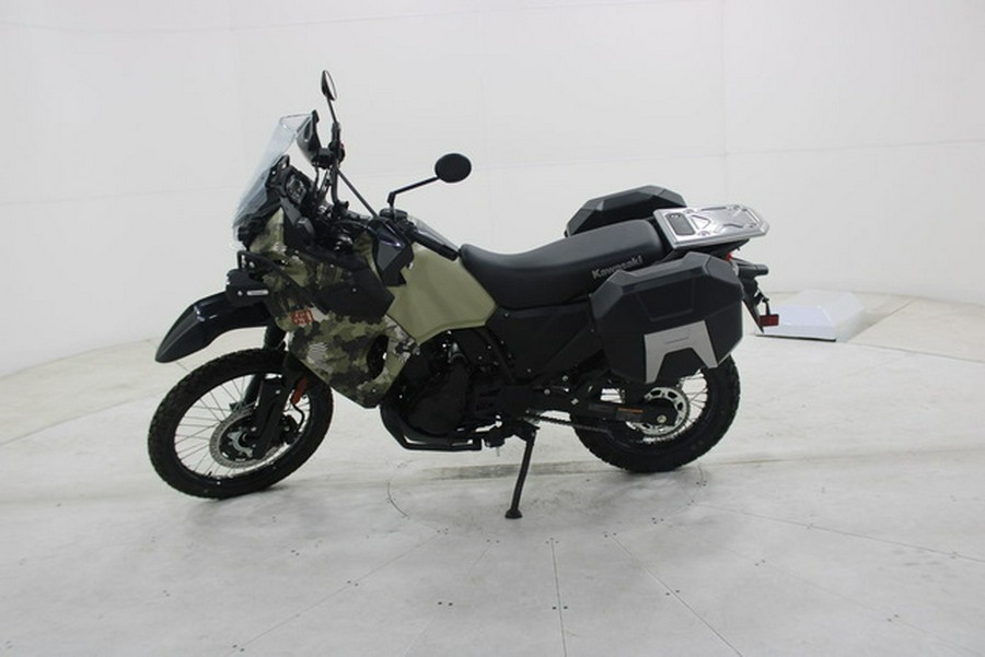 2026 Kawasaki KLR650 Adventure ABS Cypher Camo Beige