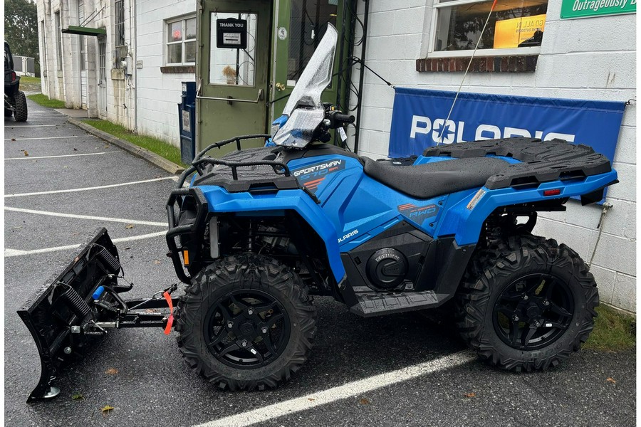 2024 Polaris Industries Sportsman 570 Trail Blue with Plow