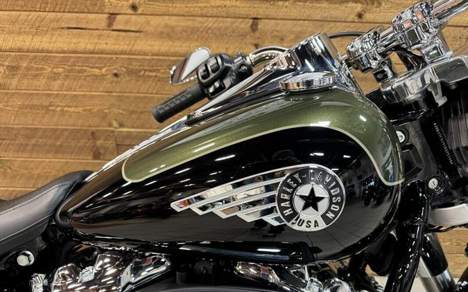 2026 Harley-Davidson® Fat Boy® Olive Steel Metallic / Vivid Black Chrome Trim FLFB