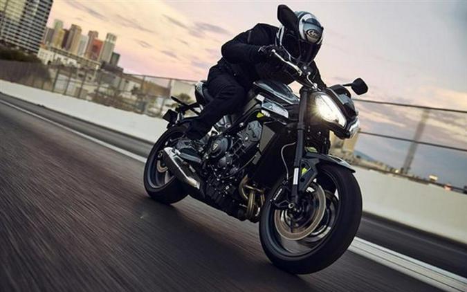 2024 Triumph Street Triple R Matte Silver Ice