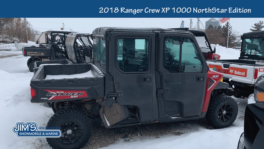 2018 Polaris RANGER CREW® XP 1000 EPS Northstar HVAC Edition - Sunset Red Metallic