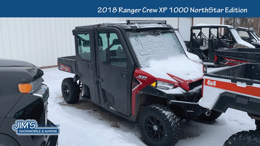 2018 Polaris RANGER CREW® XP 1000 EPS Northstar HVAC Edition - Sunset Red Metallic