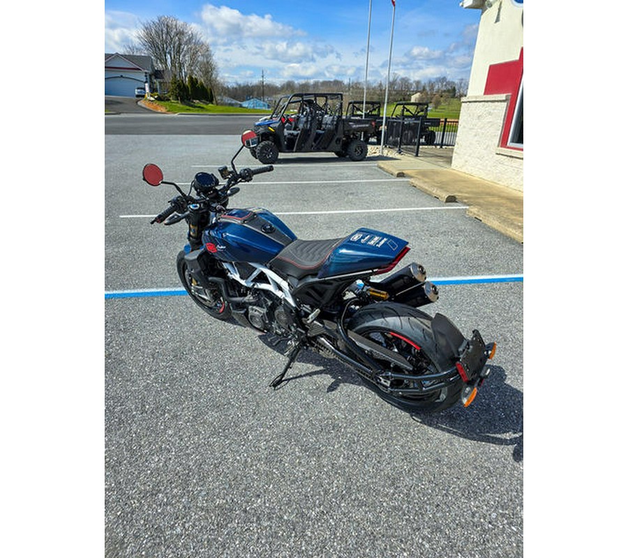 2024 Indian Motorcycle® FTR x 100% R Carbon Blue Candy Carbon