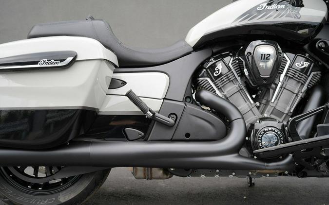2026 Indian Motorcycle Chieftain PowerPlus Dark Horse 112 w/PowerBand Chalk with Black Metallic