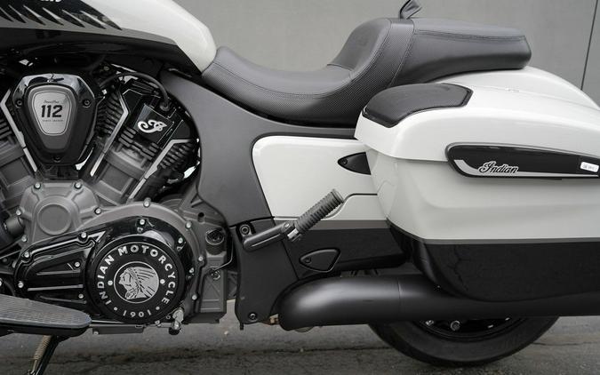 2026 Indian Motorcycle Chieftain PowerPlus Dark Horse 112 w/PowerBand Chalk with Black Metallic