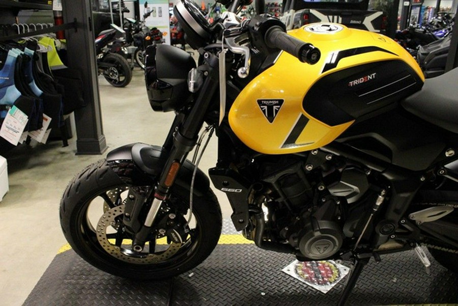 2026 Triumph Trident 660 Triple Tribute Edition Sapphire Black