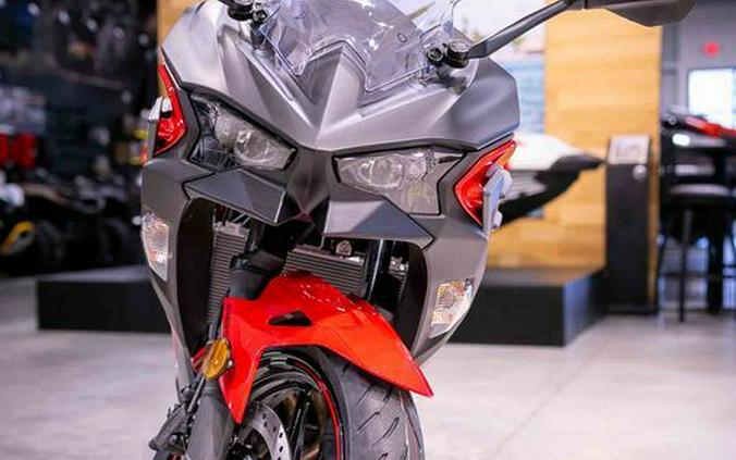 2024 Kawasaki Ninja® 500 ABS Passion Red/Metallic Flat Spark Black