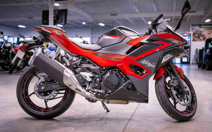 2024 Kawasaki Ninja® 500 ABS Passion Red/Metallic Flat Spark Black