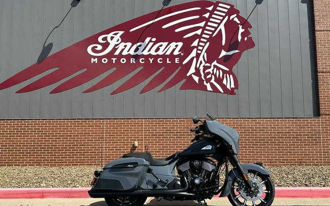 2024 Indian Motorcycle® Chieftain® Dark Horse® w/Powerband Audio Pkg Icon Stealth Gray Azure