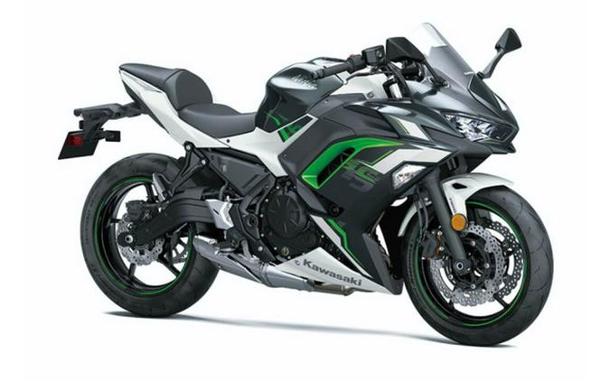 2022 Kawasaki Ninja 650 ABS Pearl Robotic WhiteMetallic Carbon Gray