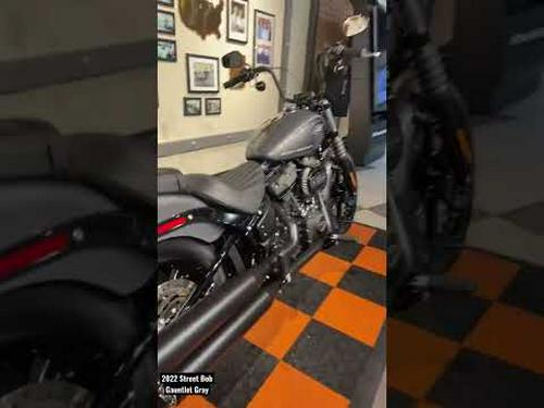 2022 Harley-Davidson Street Bob in Gauntlet Gray Metallic