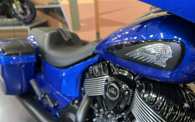 2026 Indian Chieftain Dark Horse w/PowerBand Audio Deep Blue Metallic