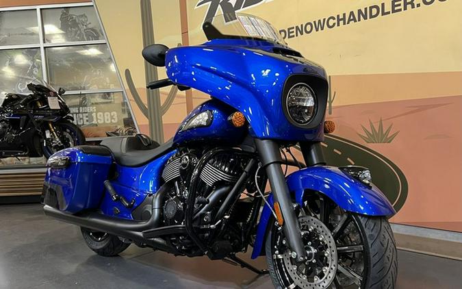 2026 Indian Chieftain Dark Horse w/PowerBand Audio Deep Blue Metallic