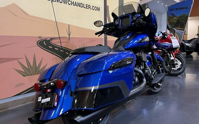 2026 Indian Chieftain Dark Horse w/PowerBand Audio Deep Blue Metallic