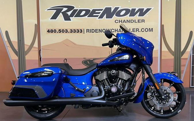 2026 Indian Chieftain Dark Horse w/PowerBand Audio Deep Blue Metallic