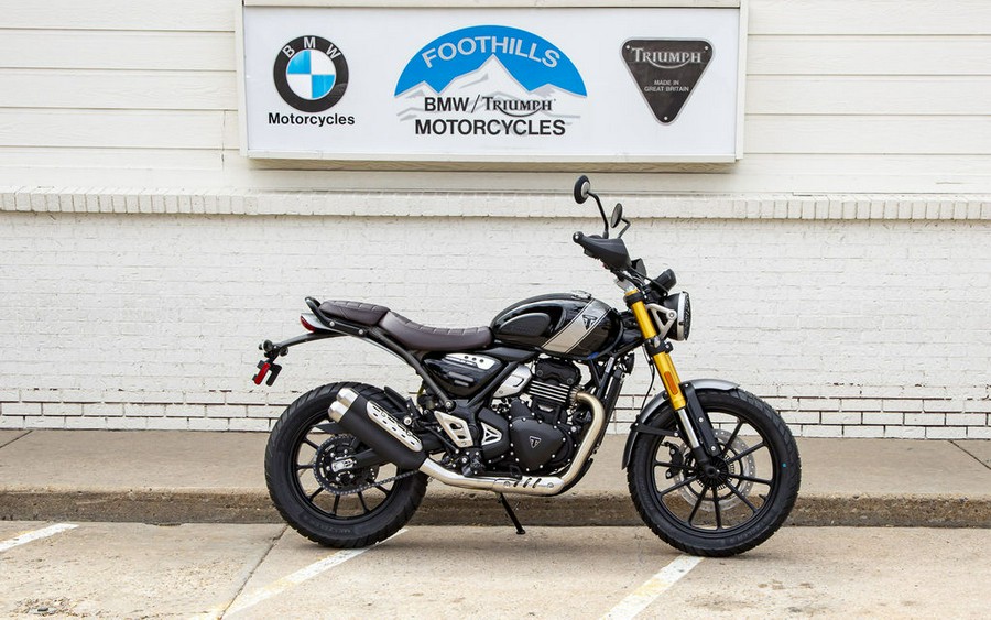 2024 Triumph Scrambler 400 X Phantom Black / Silver Ice