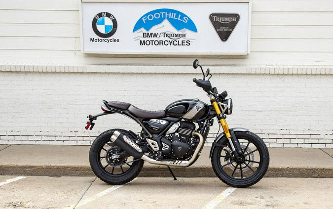 2024 Triumph Scrambler 400 X Phantom Black / Silver Ice