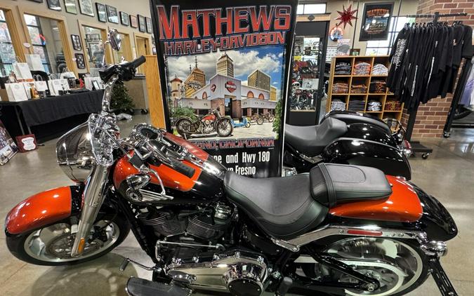 2025 Harley-Davidson® Fat Boy® Whiskey Fire / Vivid Black