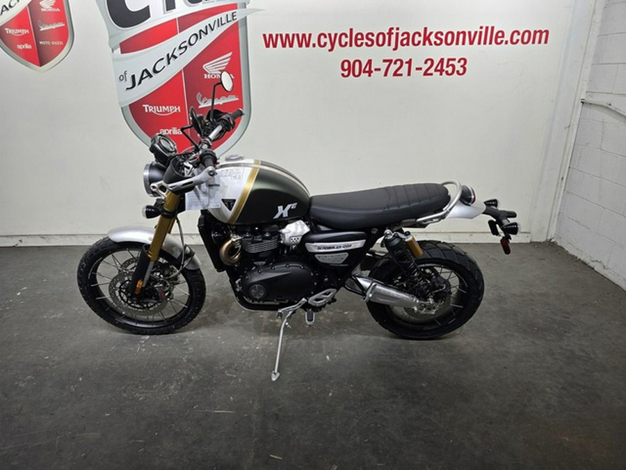 2026 Triumph Scrambler 1200 XE Matte khaki green