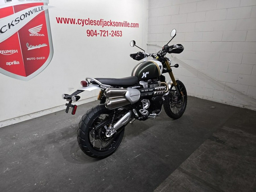 2026 Triumph Scrambler 1200 XE Matte khaki green
