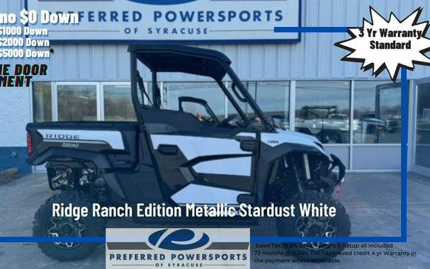 2024 Kawasaki Ridge Ranch Edition Metallic Stardust White