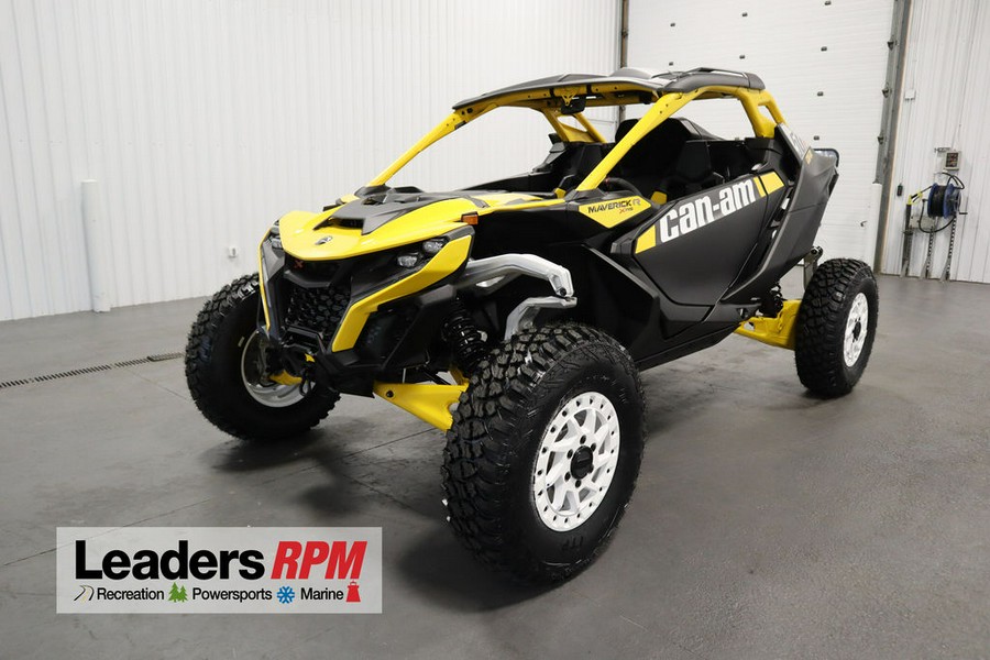 2024 Can-Am® Maverick R X RS with Smart-Shox Carbon Black & Neo Yellow