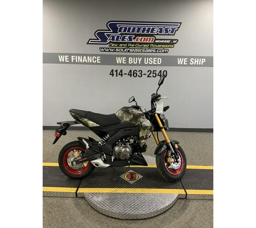 2025 Kawasaki Z125 PRO Cypher Camo Beige