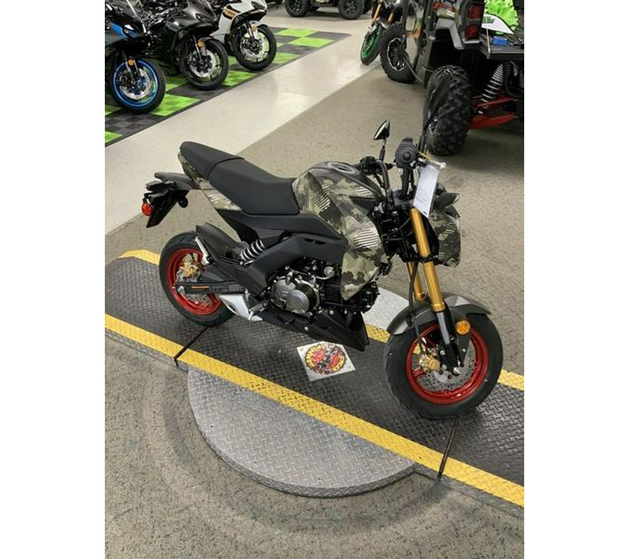2025 Kawasaki Z125 PRO Cypher Camo Beige
