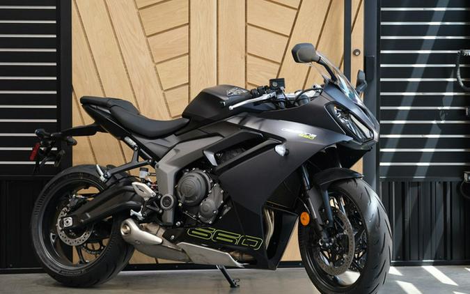 2025 Triumph Daytona 660 Satin Granite/Satin Black