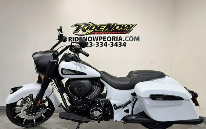 2026 Indian Springfield Dark Horse Ghost White Metallic Smoke