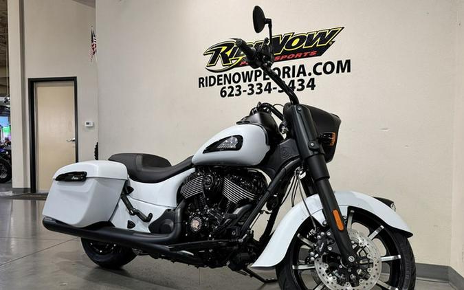 2026 Indian Springfield Dark Horse Ghost White Metallic Smoke
